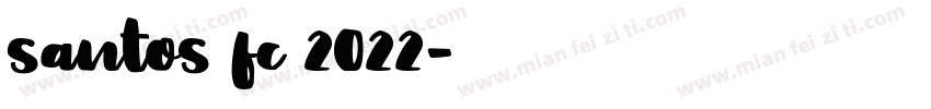 santos fc 2022字体转换